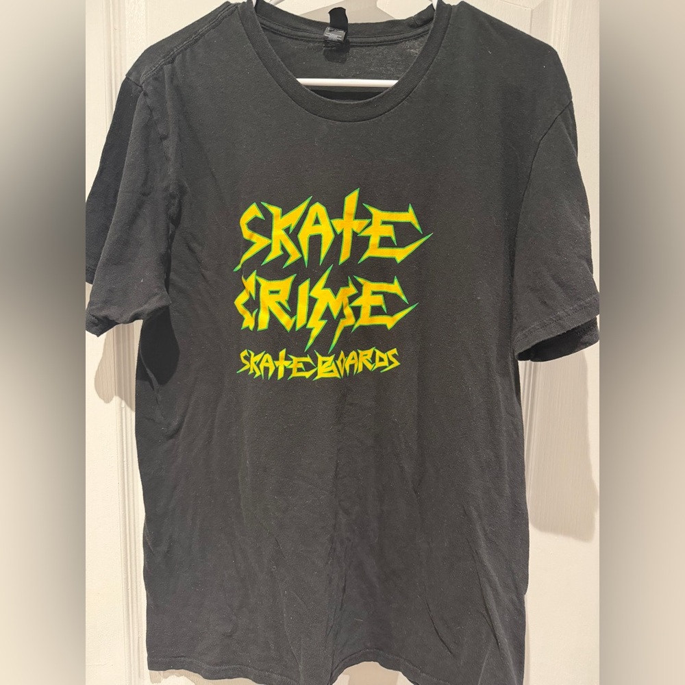 Black Skate Crime T-Shirt